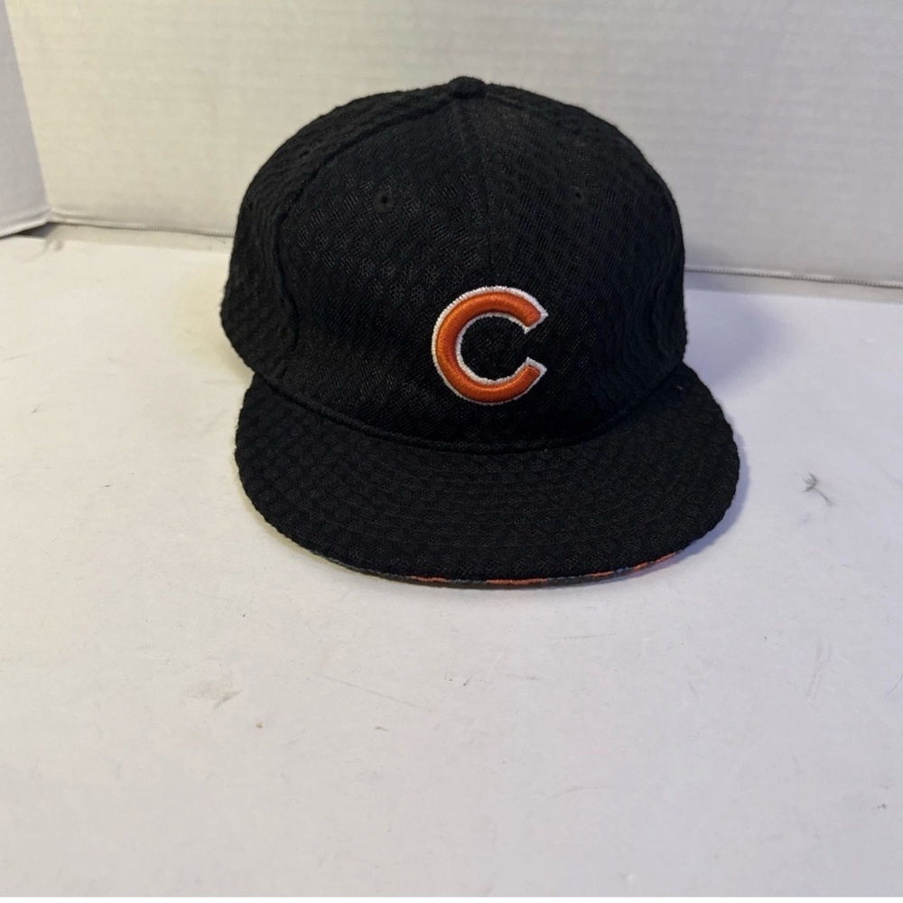 New Era 59FIFTY Chicago Cubs Black 2017 Home  Fitted Cap Hat Sz 7-3/8